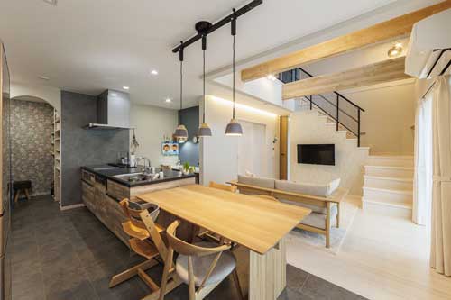 おしゃれで明るいリビング