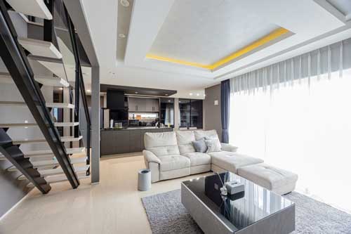 ホテルライクなリビング